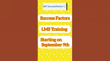 l Success Factors LMS Training l SAP Technologies l