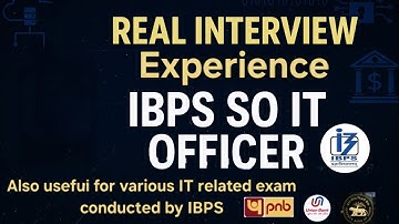 IBPS SO IT Officer Interview Experience 2025 | #Ibpssoit #ubiso #pnbso2025