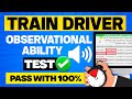 Train Driver Observational Ability Test! (How to Pass with 100%)