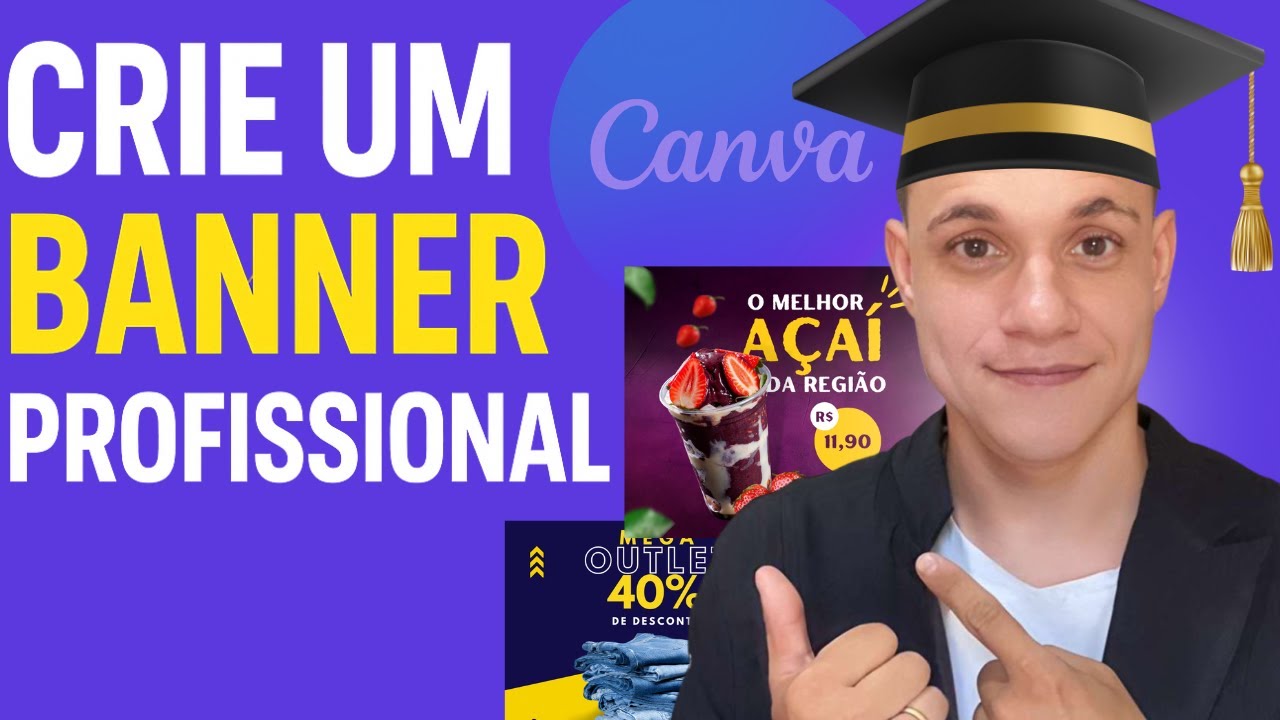 Como Fazer um Banner Profissional no Canva (Para Iniciantes) |  2025
