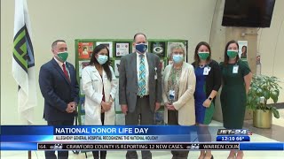 Allegheny General Hospital recognizes National Donate Life Day with Flag Ceremony