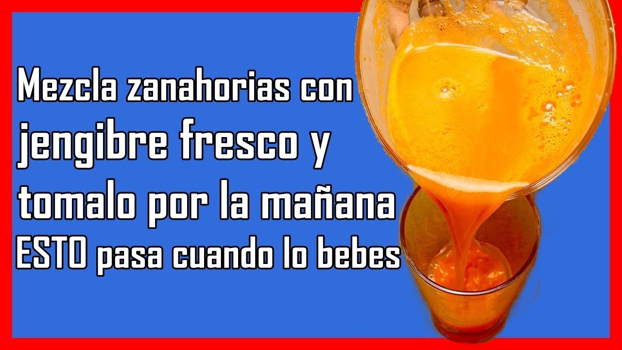 usos culinarios de la zanahoria ¡No lo sabía! Mezcla zanahorias con jengibre y tómalo por la mañana y esto es lo que ocurre