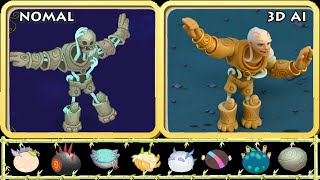 ALL 3D Ai ( AI Generated ) and My Singing Monsters - Animations & Breeding - MSM