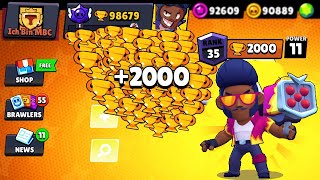 NONSTOP BROCK +2000 TROPHIES - BRAWL STARS