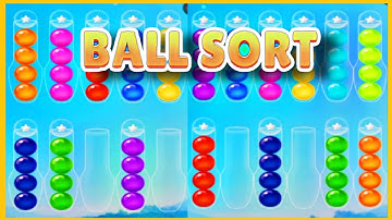 color ball sort wooden puzzle (level 1982-1989) #relaxing #gaming