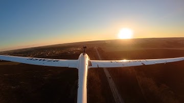 ASW-28 glider flying during sunset (Insta360 go2 Pro video mode)