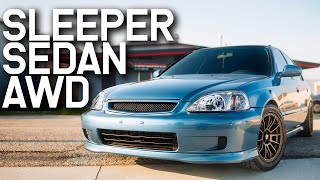 700HP AWD K20 Sleeper Sedan Returns! New Motor More Power!