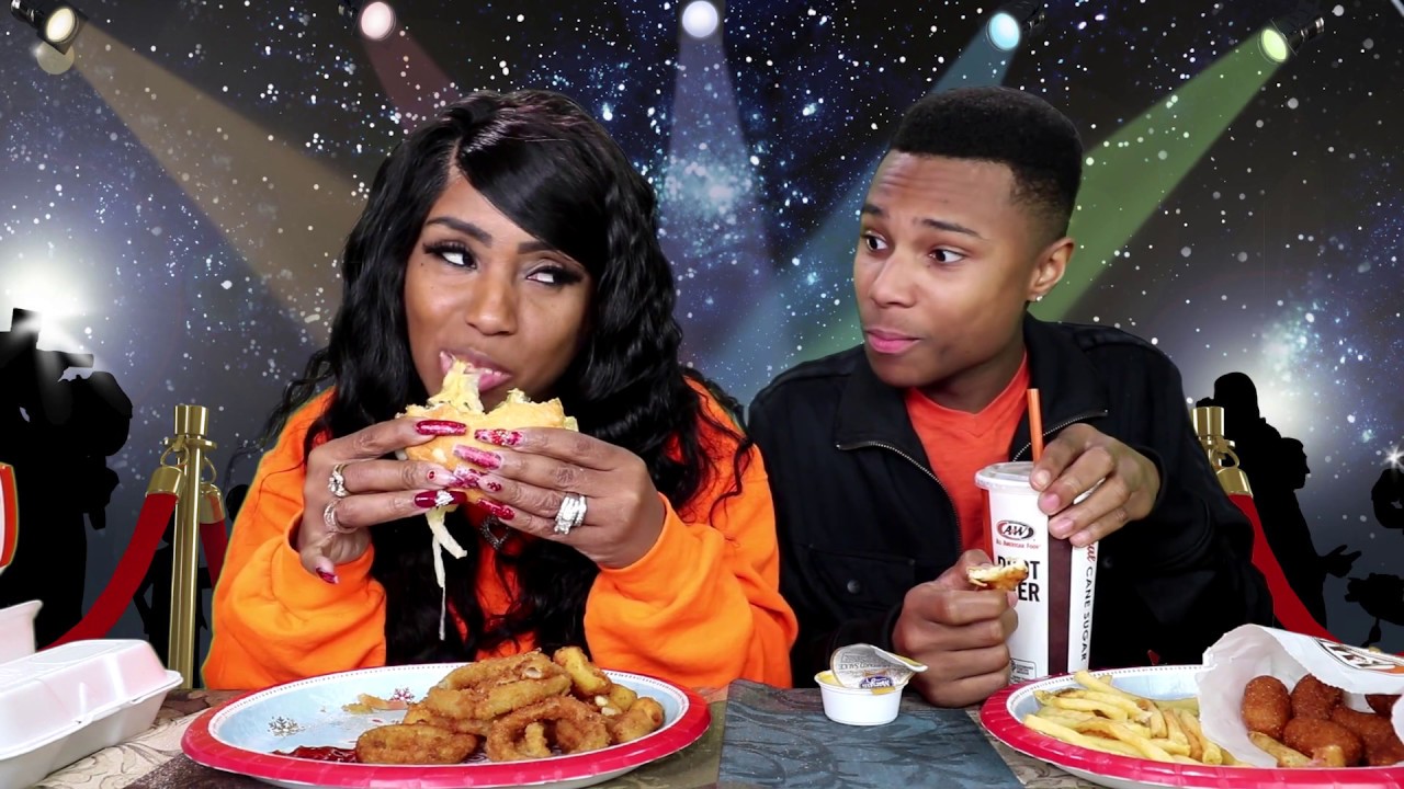 A&W with It's Darius, Triple Chili Cheese Burger, Chili Dog, Cheese Curds...