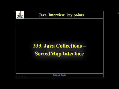 333. Java Collections - SortedMap Interface