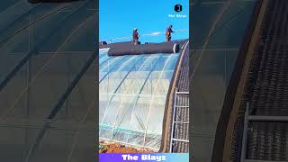 Greenhouse Roof Poly Sheet Installation | Proper Covering for Plant Protection 🌱