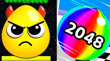 DRAW to SMASH LOGIC PUZZLE vs BALL MASTER 2048 : Gameplay Video 2024 - Mobile Game Max Levels: