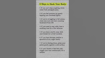 Body Hacks That ACTUALLY WORK