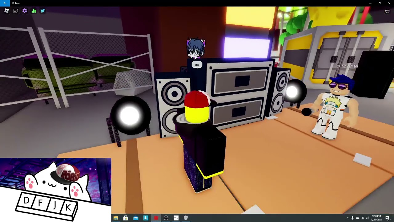 Roblox Funky Friday With Randoms | bongo cat cam