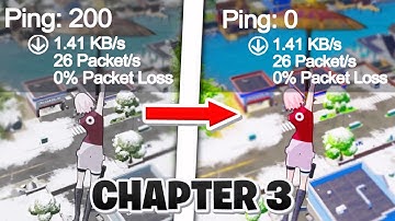 Get 0 Ping in Fortnite *CHAPTER 3* (PC & Console) FAST🔧 PING OPTIMIZATION GUIDE (SEASON 1)