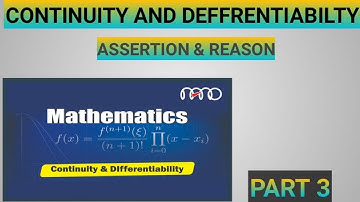 Assertion & Reason of Continuity and Differentiability ✍️ (part-3) 12 class maths CBSE Pattern