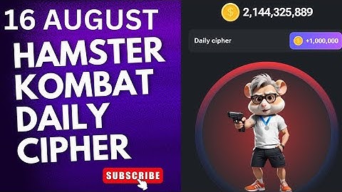 hamster Kombat daily cipher 16 August Earn 1M Coins Now!