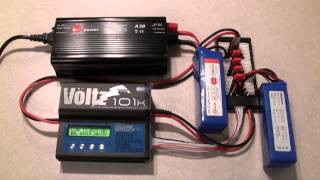 Voltz 101K dual lipo charge using Paraboard