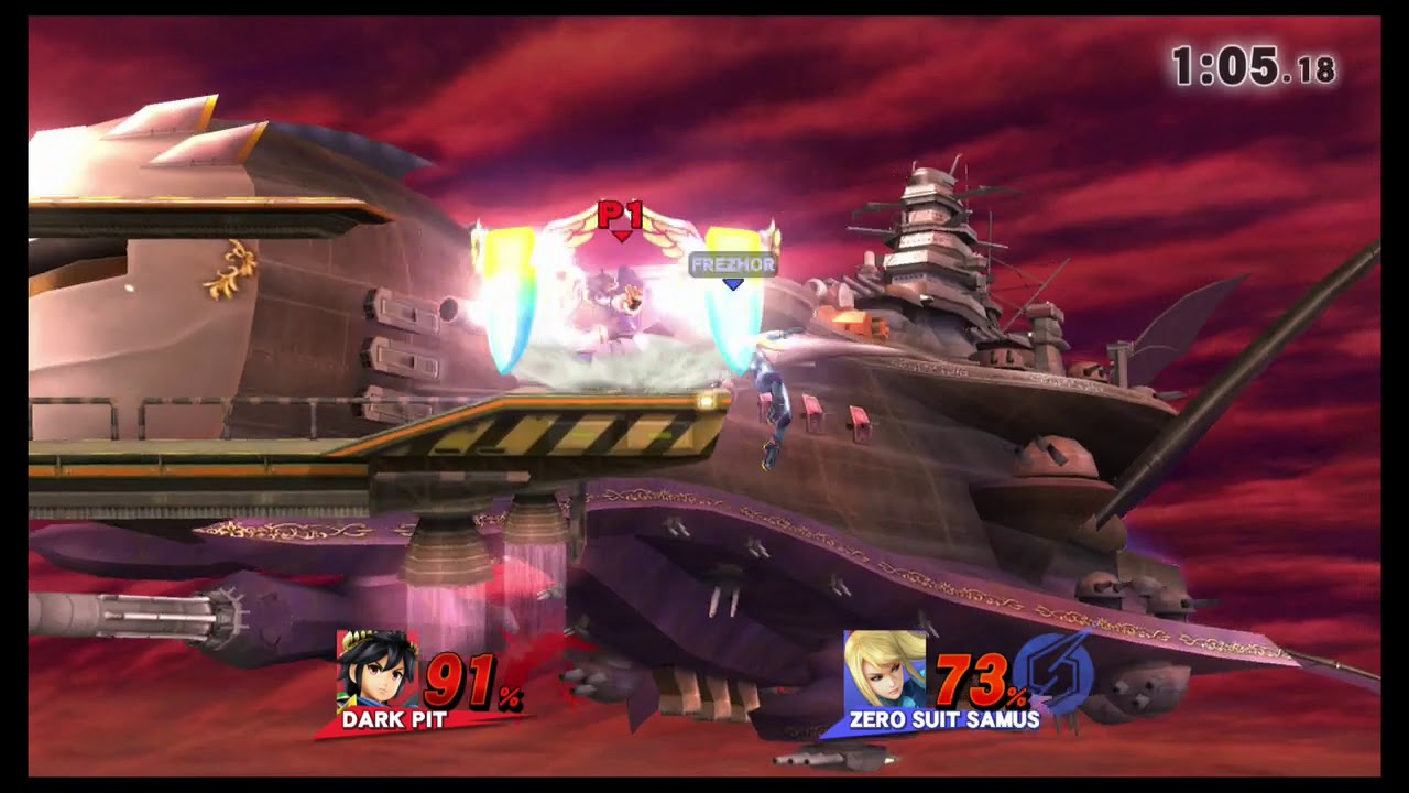 Dark Pit vs Zero Suit Samus. Played by Zeni & Frezhor. Super Smash Bros. Wii U 18.6.2018