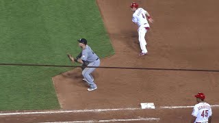 MIA@CIN: Bour turns clutch unassisted DP