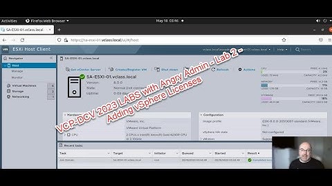 Data Center Virtualization 2023 (VCP-DCV 2023) Lab2   Adding vSphere Licenses #vmware