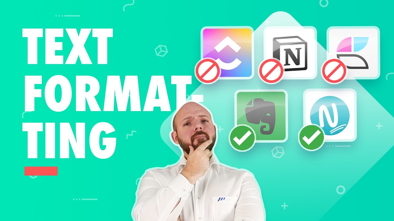🤔 Text Formating Comparison: Evernote vs Craft vs Notion vs Nimbus vs ClickUp