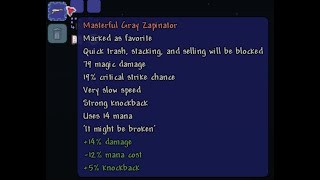skeletron gets obliterated by gray zapinator