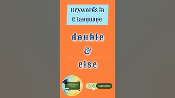 double and else Keywords in C Language | C Programming | Coding Draft by Kanika