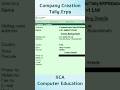 Company Creation in one Minute on Tally.ERP9 | How to create a new company in Tally erp9 #Shorts
