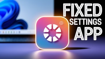 I Fixed Windows 11 Settings App Not Opening or Working!