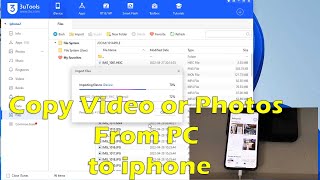 How to Copy/Transfer Video or Photos From PC to iPhone, ipad using 3Utools screenshot 5