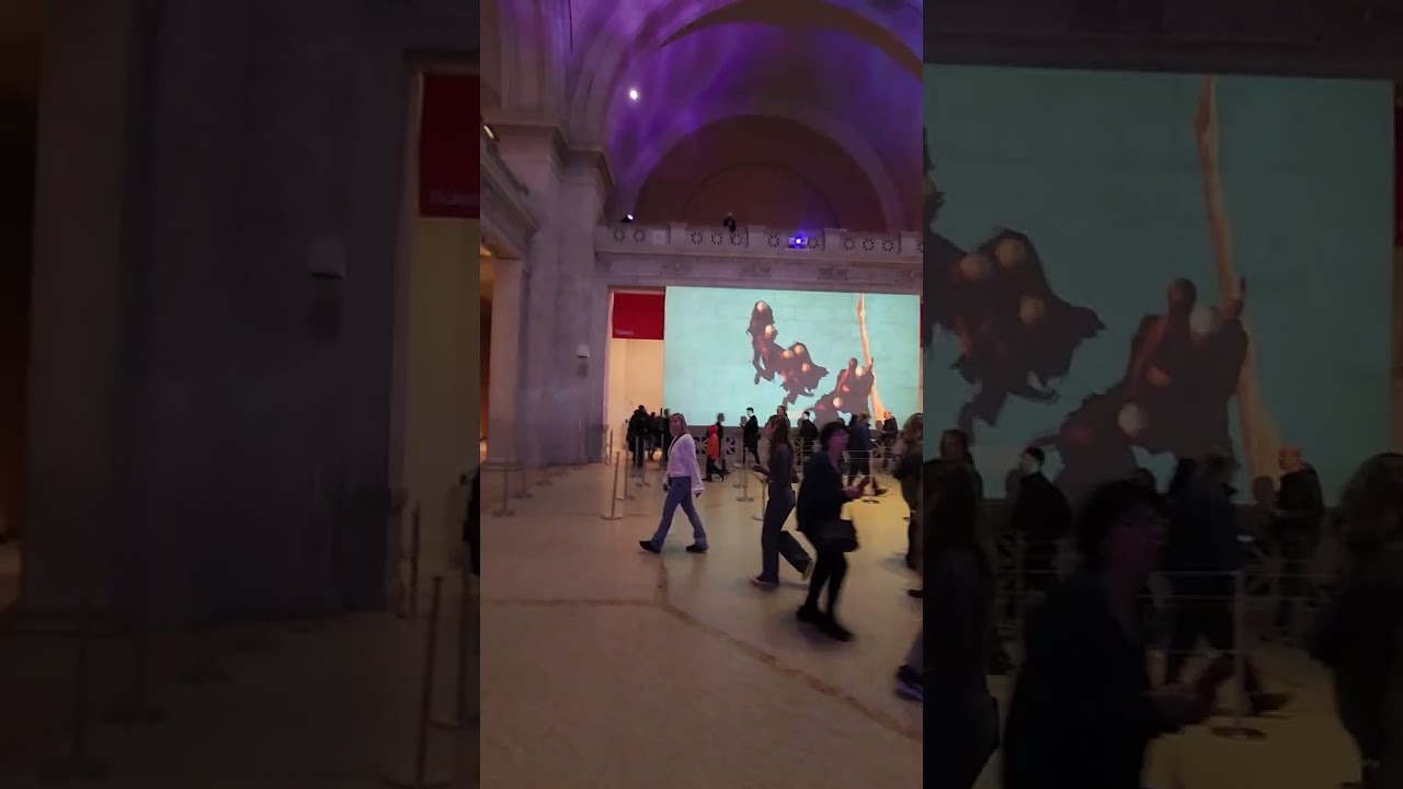 JACOLBY SATTERWHITE Video installation at THE METROPOLITAN MUSEUM OF ART.