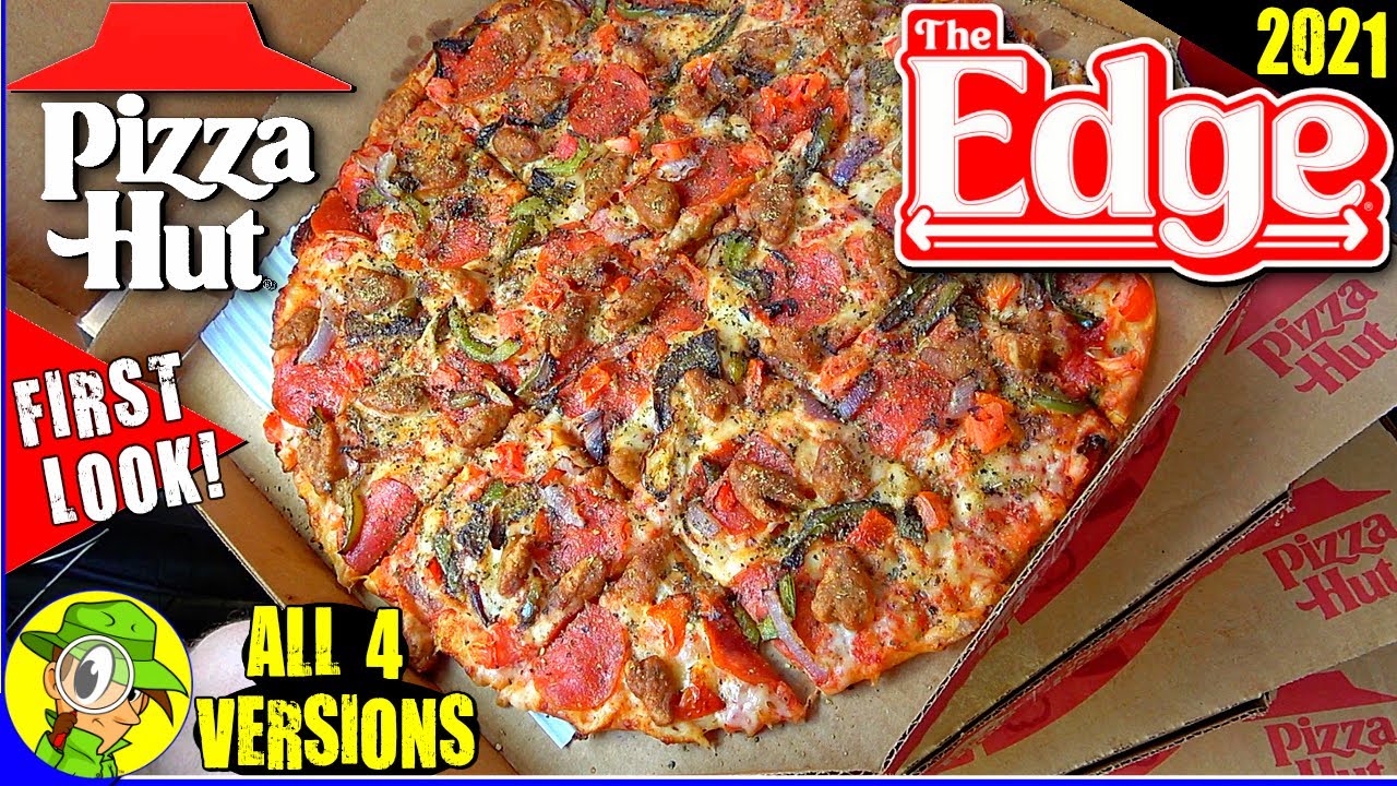 Pizza Hut® THE EDGE® PREMIUM THIN CRUST PIZZA Review 🤯🍕 ALL 4