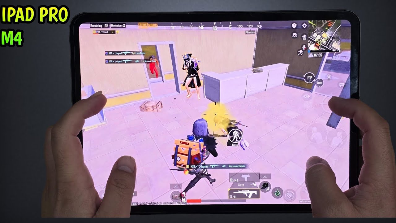 IPAD PRO M4 🔥  PUBG HANDCAM SMOOTH+120 FPS 😍 PUBG TEST/ GAMEPLAY/ BEST SENSITIVITY/ FULL GYRO