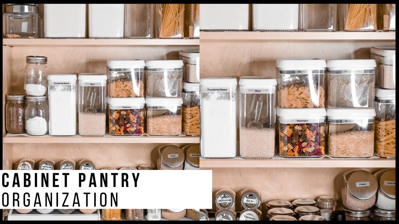 PANTRY/CABINET ORGANIZATION TOUR | Tips For A Small Apartment - YouTube