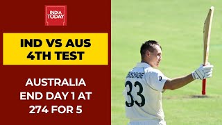 India vs Australia 4th Test Highlights; Labuschagne Scores Century, Australia End Day 1 At 274 For 5 screenshot 5