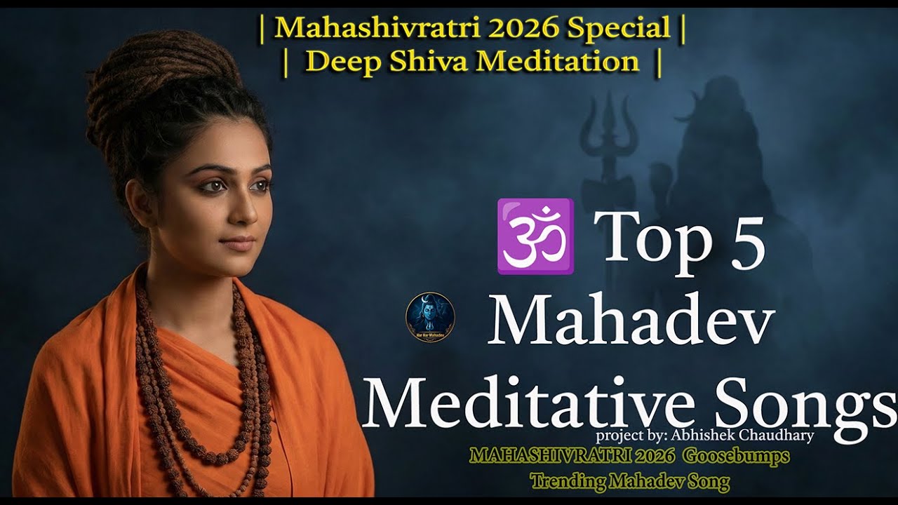 🕉️ Top 5 Mahadev Meditative Songs 🕉️ | Deep Shiva Meditation | Calm & Peaceful Bhajan