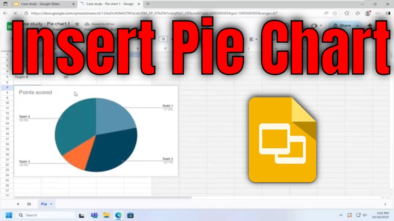 How To Insert Pie Chart on Google Slide Presentation [Guide] - YouTube