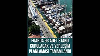 Bodrum Limanında Boat Show Hazırlığı 93 Stand, 195 Tekne Planı