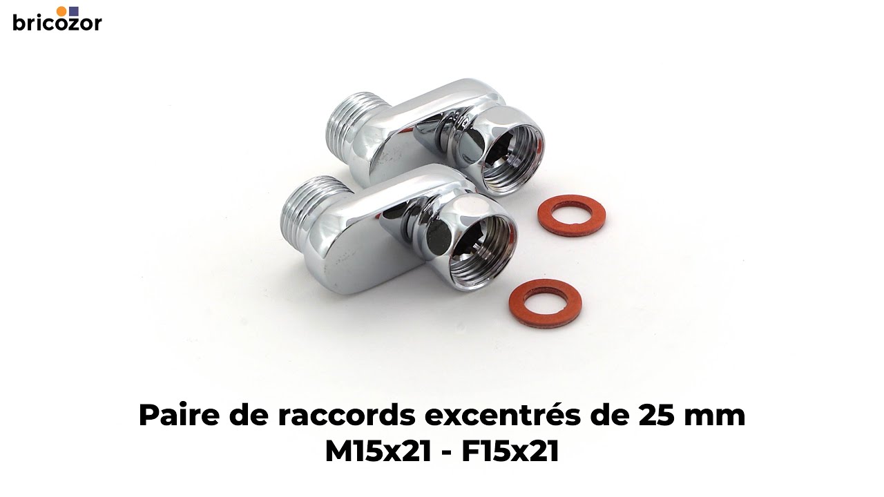 VIDÉO 360° Paire de raccords excentrés de 25 mm M15x21 F15x21 — free download