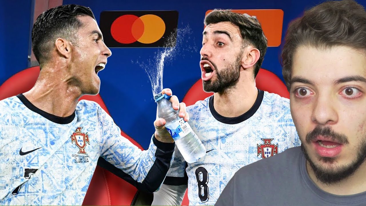 اقوى المشاحنات والخناقات على دكة البدلاء ..! ( كريستيانو!!! 😨 )