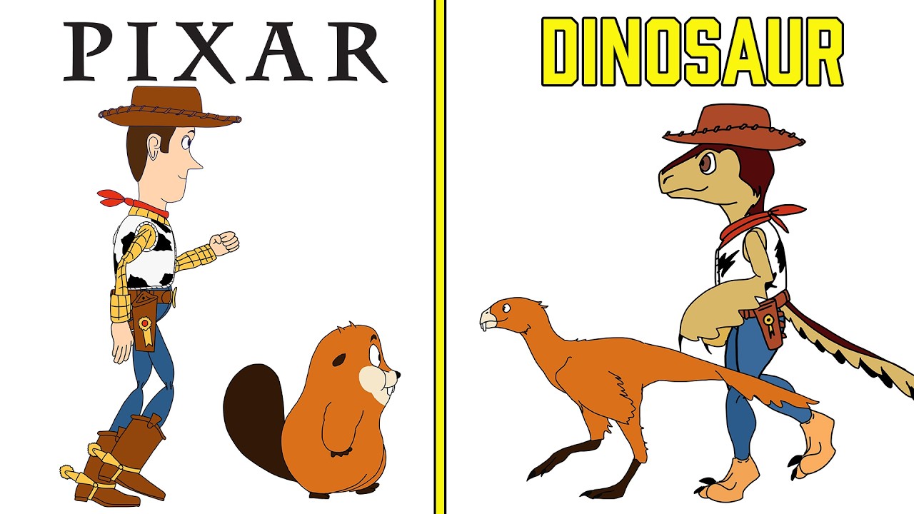 А что, если бы персонажи PIXAR были динозаврами 🦖🦕