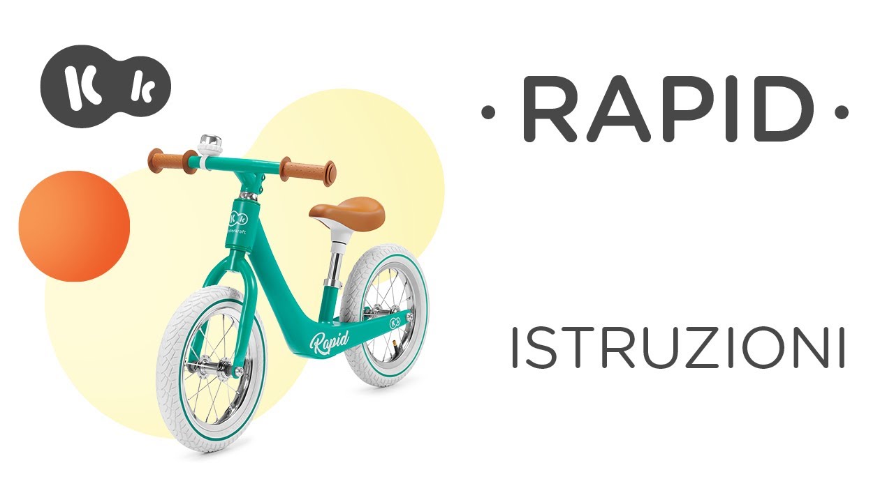 Come montare la bici senza pedali RAPID di Kinderkraft | Manuale d'uso -  YouTube