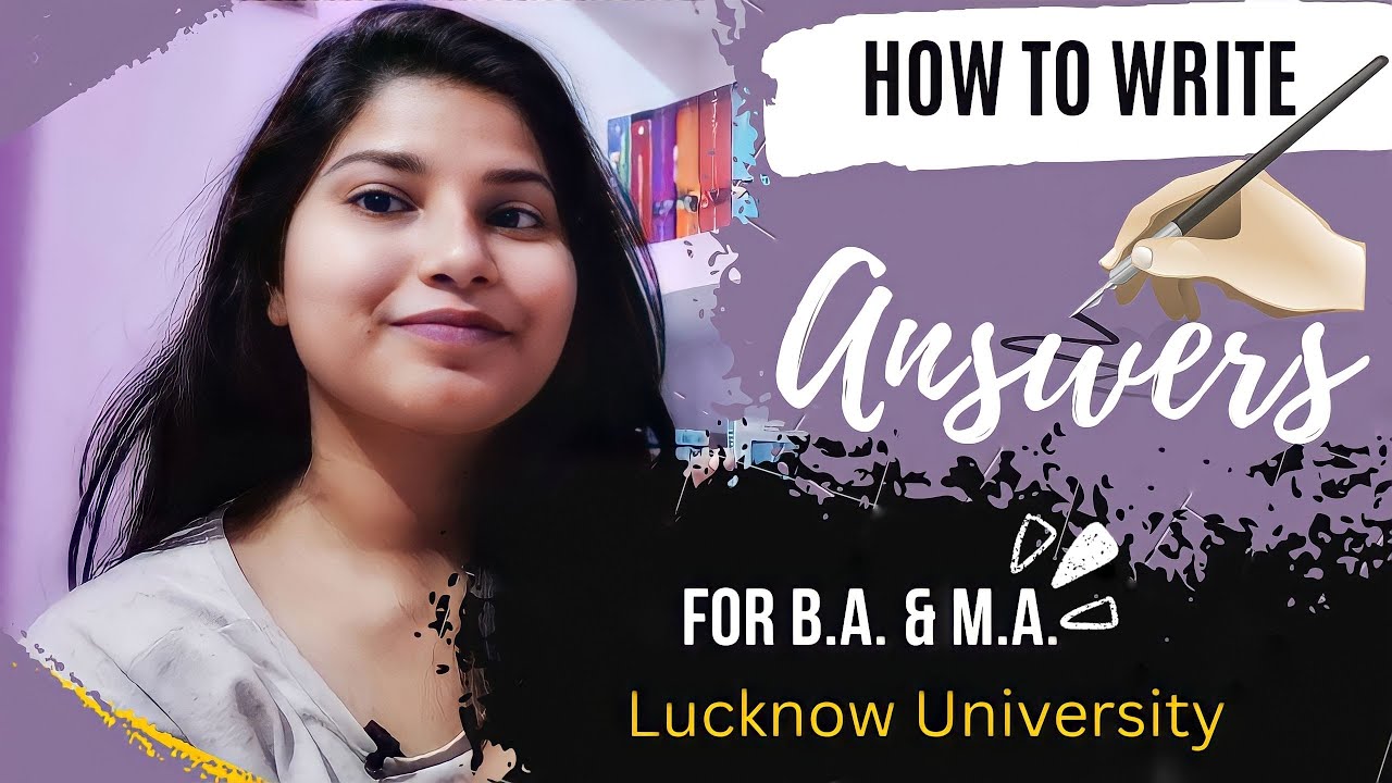 How to write answers in B.A. & M.A./ English Literature/ Lucknow University 