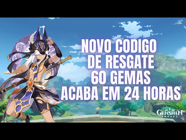 16/08] Novo Código de Resgate (60 Gemas Grátis) - Genshin Impact