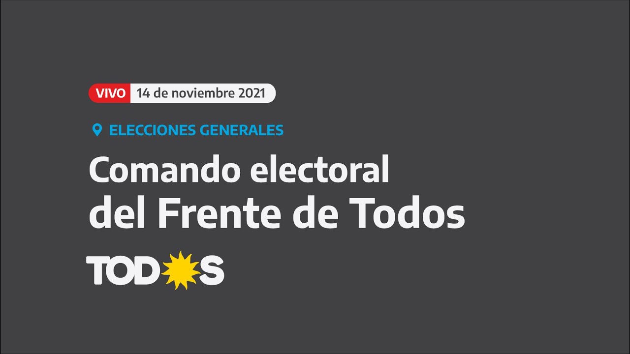 ⭕ EN VIVO | Comando electoral del Frente de Todos