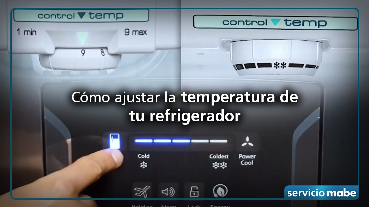 Mabe refrigeración: Como ajustar la temperatura de tu refrigerador para un  uso ideal - YouTube
