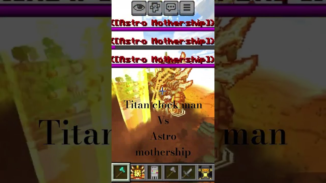 TITAN CLOCK MAN VS ASTRO MOTHERSHIP Skibiditoilet Minecraft