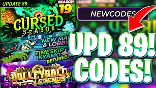 🌟*S19 & UPD 89* ALL NEW SEASON 19 UPDATE 89 CODES FOR VBL! ROBLOX VOLLEYBALL LEGENDS (VBL) CODES