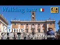 Rome, Italy【Walking Tour】Capitol Hill | Circus Maximus / R.VII-X-XI-XII - [6/10] - 4k