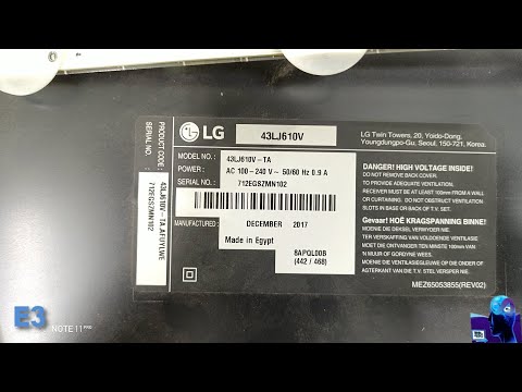  43610   طقم ليد ال جى 43 بوصه